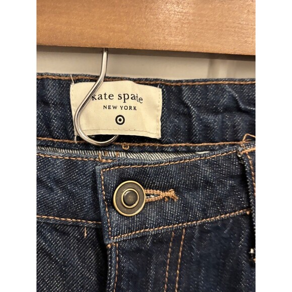 Kate Spade New York Size 6 Wide Cuff Jeans by Target dark Wash wide leg - Picture 5 of 12